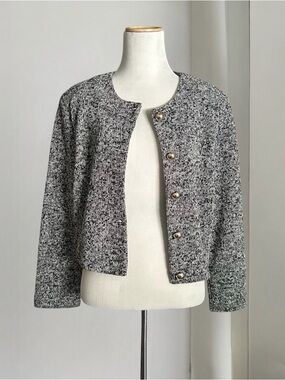 H&M Short Blazer Jacket with Gold Buttons